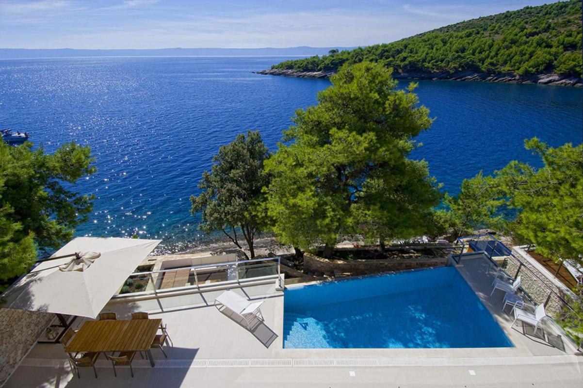 Luxury Seafront Villa My Dream With Private Pool, Jacuzzi And Staff At The Beach On Brac Island - Sumartin Selca  Ngoại thất bức ảnh