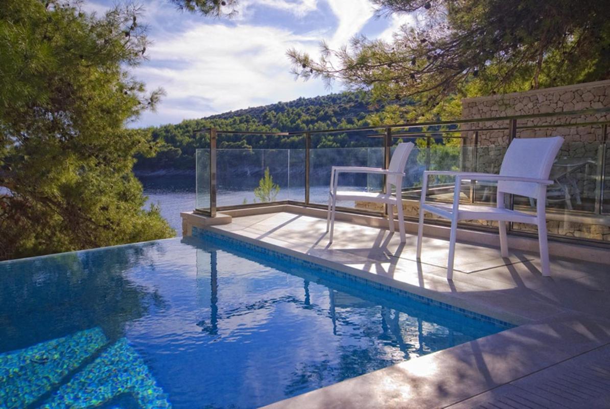 Luxury Seafront Villa My Dream With Private Pool, Jacuzzi And Staff At The Beach On Brac Island - Sumartin Selca  Ngoại thất bức ảnh