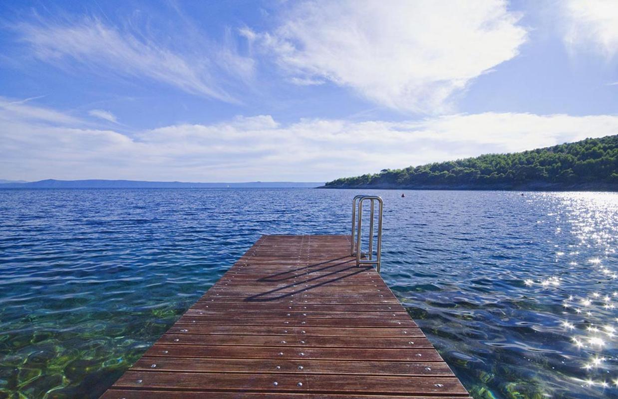 Luxury Seafront Villa My Dream With Private Pool, Jacuzzi And Staff At The Beach On Brac Island - Sumartin Selca  Ngoại thất bức ảnh